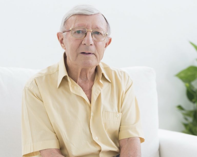 Elderly man living with dementia